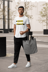Black Square Tote Shopper Bag, Bags, $ 31.22, A Moment Of Now™